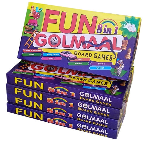 Fun 8 in 1 Golmaal, dhagatha, Maldives, Books, Stationary,Toys, Educational, kids