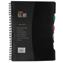 Evergeen Elegent Executive Note book | 5 Subject Notebook | 300 Pages | 21 x 29.7 cm / A4